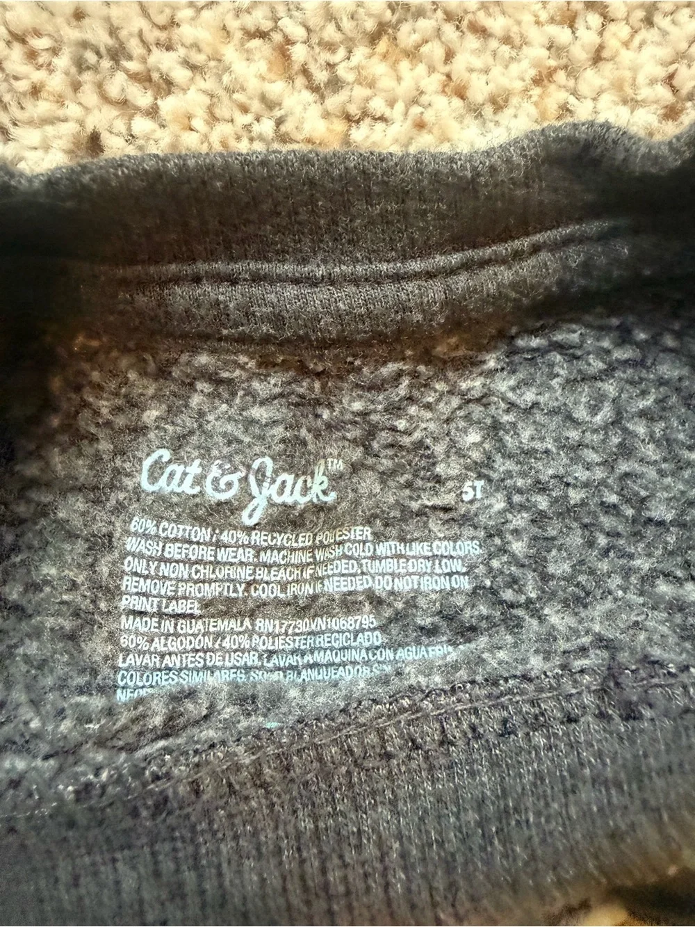 Three Cat & Jack Crewneck Sweatshirt